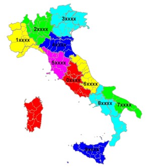 Italia, Codice di avviamento postale
